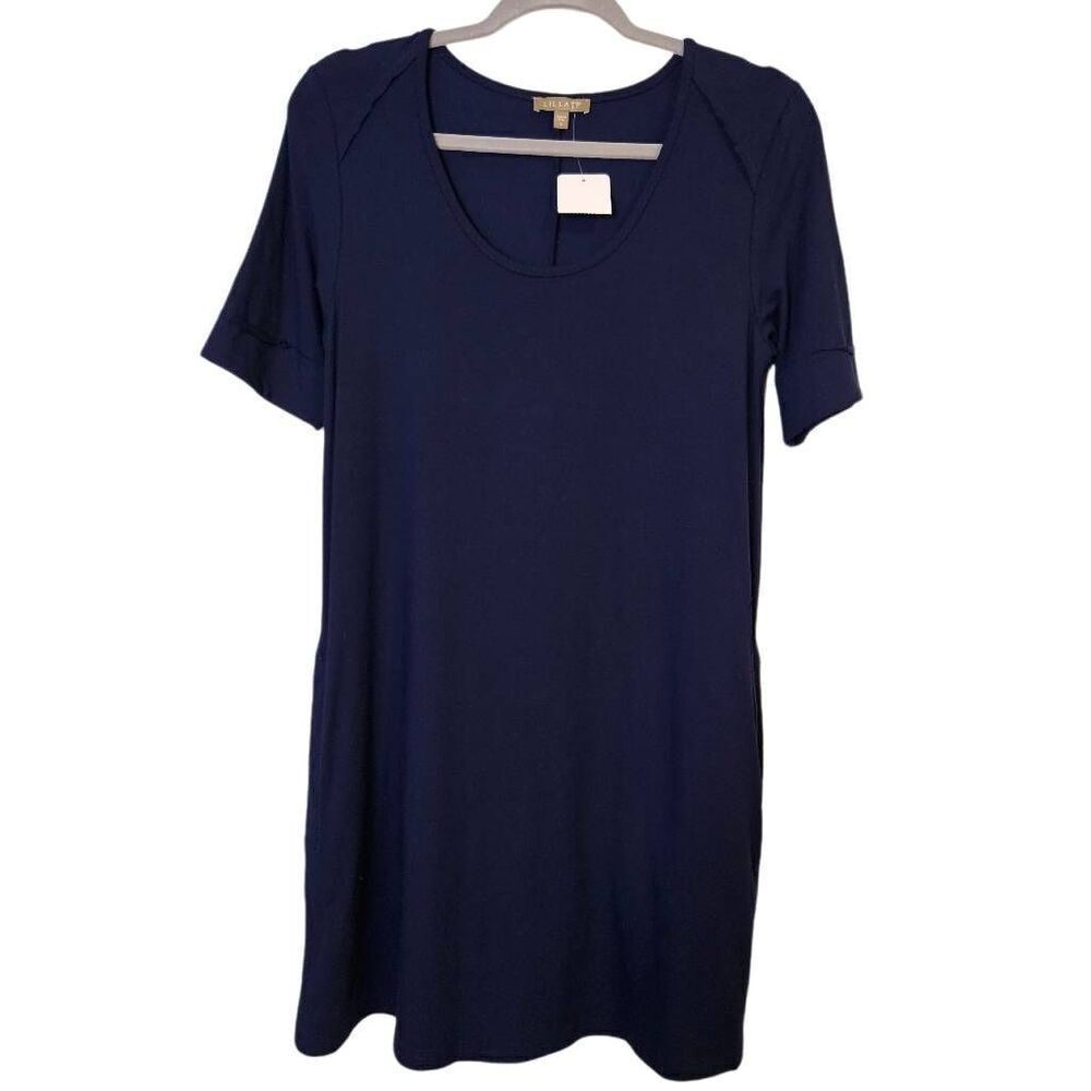 Lilla P Hobo Navy dress with half sleeve. Size S, NWT.